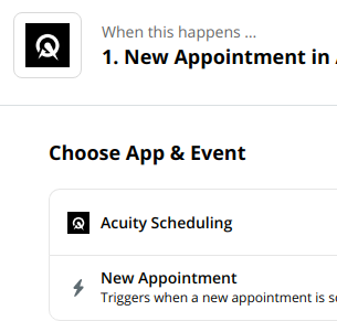 Acuity Trigger