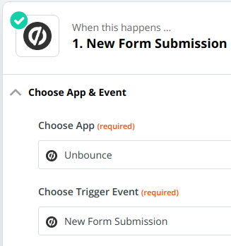 Unbounce Trigger